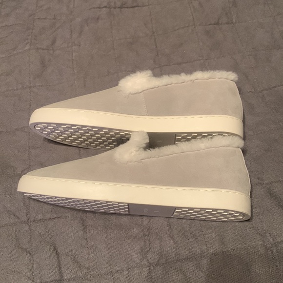 SALE Birdies The Swift Suede & faux fur Dove Gray women’s size 8 NWOT New no box - Picture 2 of 4